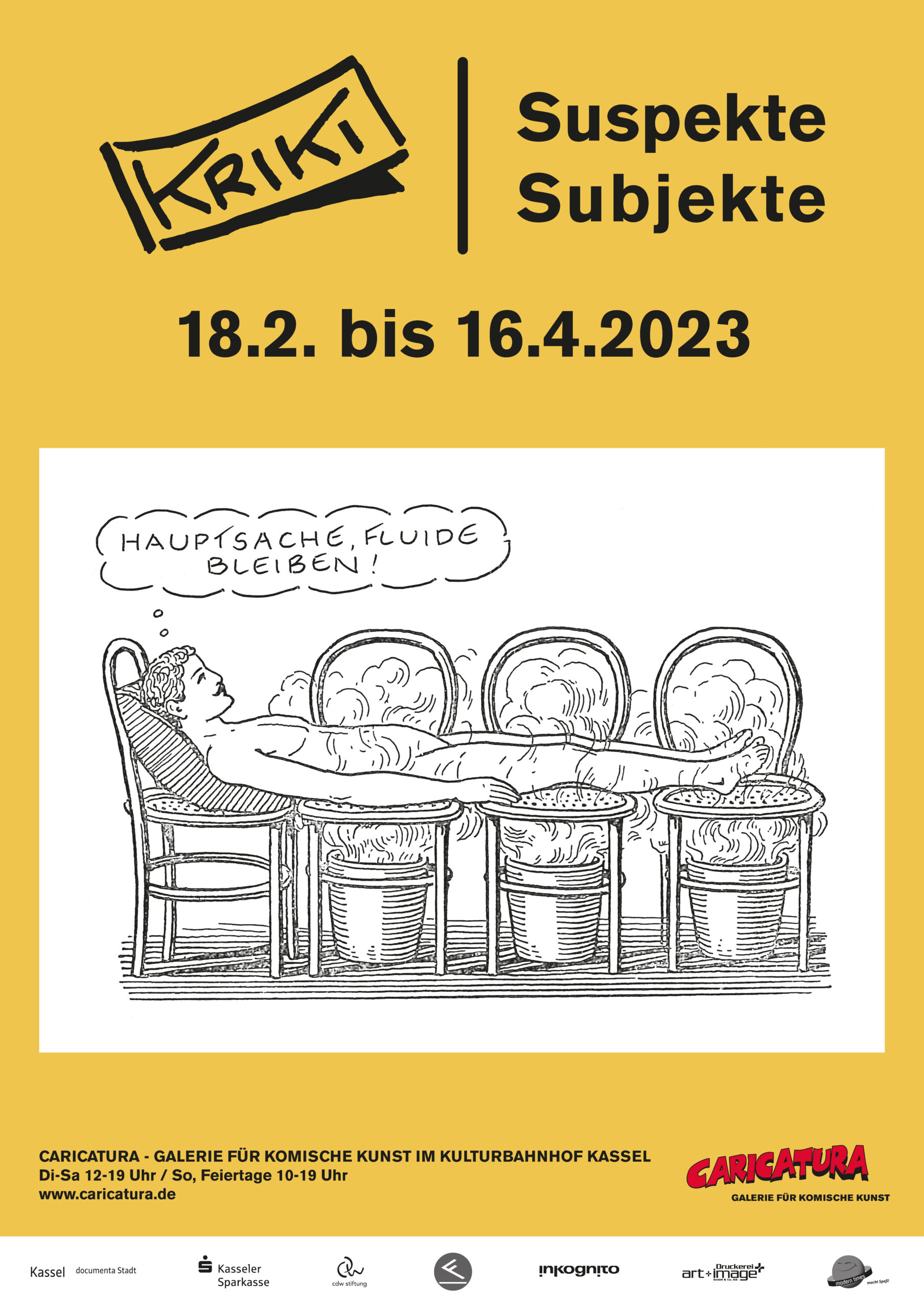 Kriki - Suspekte Subjekte - Ausstellung in der Caricatura Galerie, Kassel