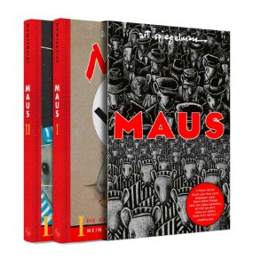 Art Spiegelman Maus S.Fischer Verlag zweibändige Halbleinenausgabe im Schmuckschuber