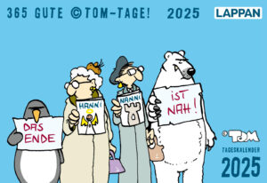 365 GUTE ©TOM-TAGE! 2025: Tageskalender Tischkalender zum Aufstellen | Ideales Geschenk für Comic-Fans