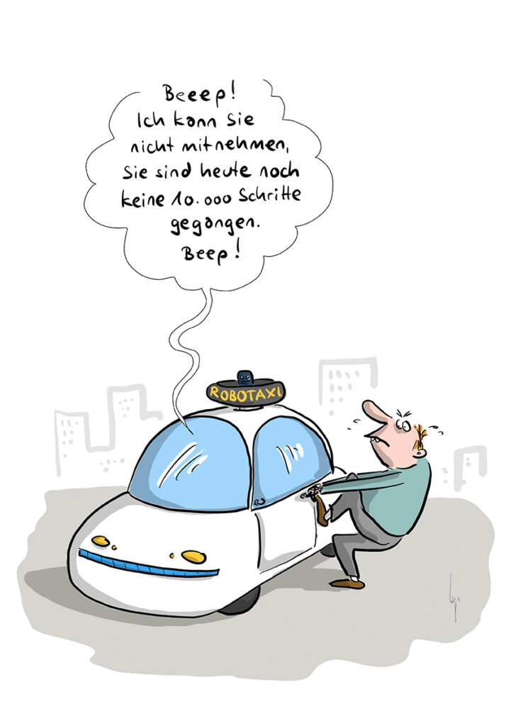 Darstellung des Cartoons von Mario Lars