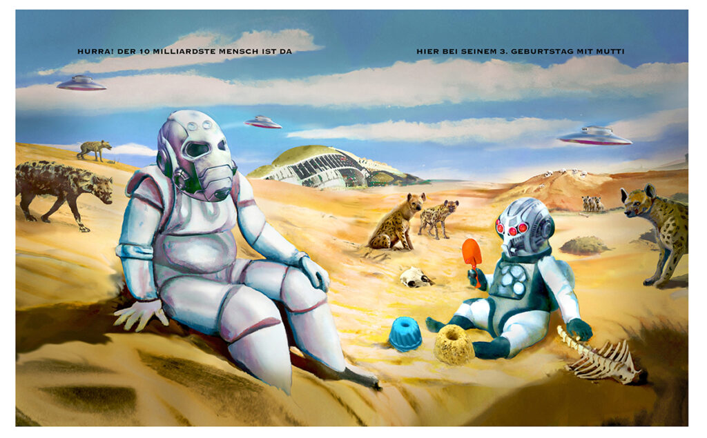 Darstellung des Cartoons von Rudi Hurzlmeier