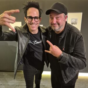 Andy Brings und Oli Hilbring in der Ausstellung