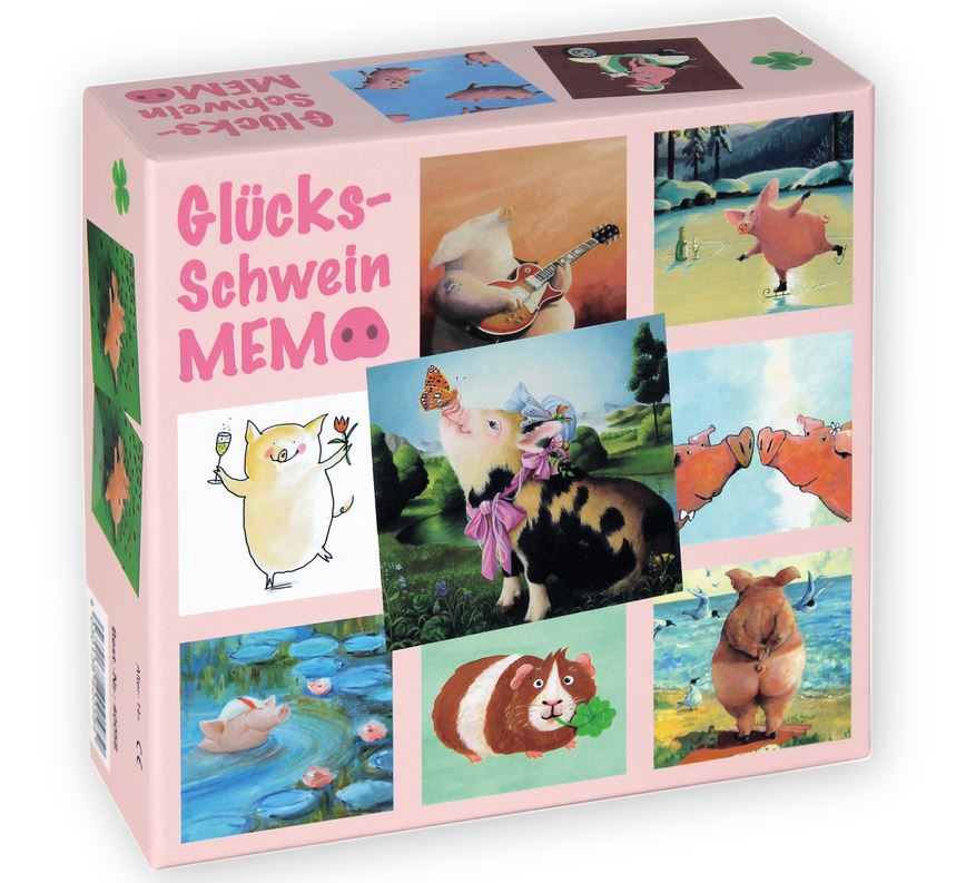 Glücks-Schwein-Memo Inkognito
