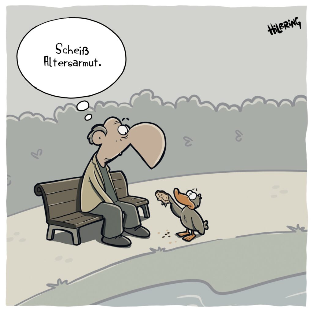 Darstellung des Cartoons von Oli Hilbring