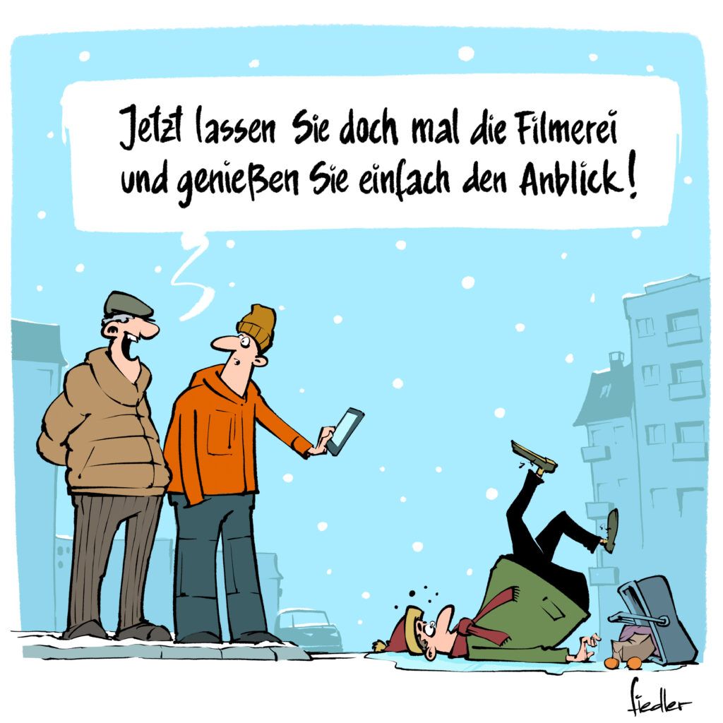 Darstellung des Cartoons von Tom Fiedler