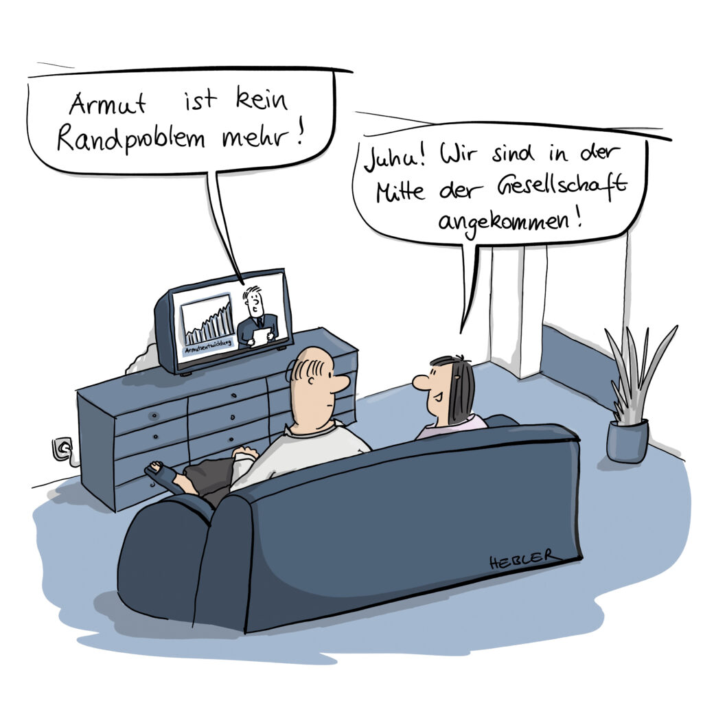 Darstellung des Cartoons von Ruth Hebler
