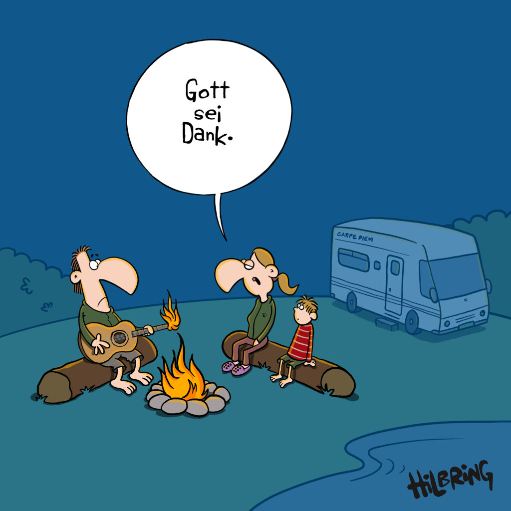 Darstellung des Cartoons von Oli Hilbring