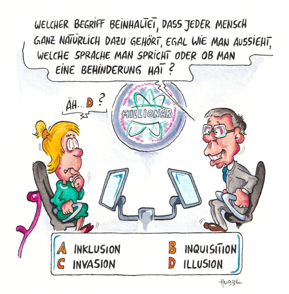 Darstellung des Cartoons von Phil Hubbe