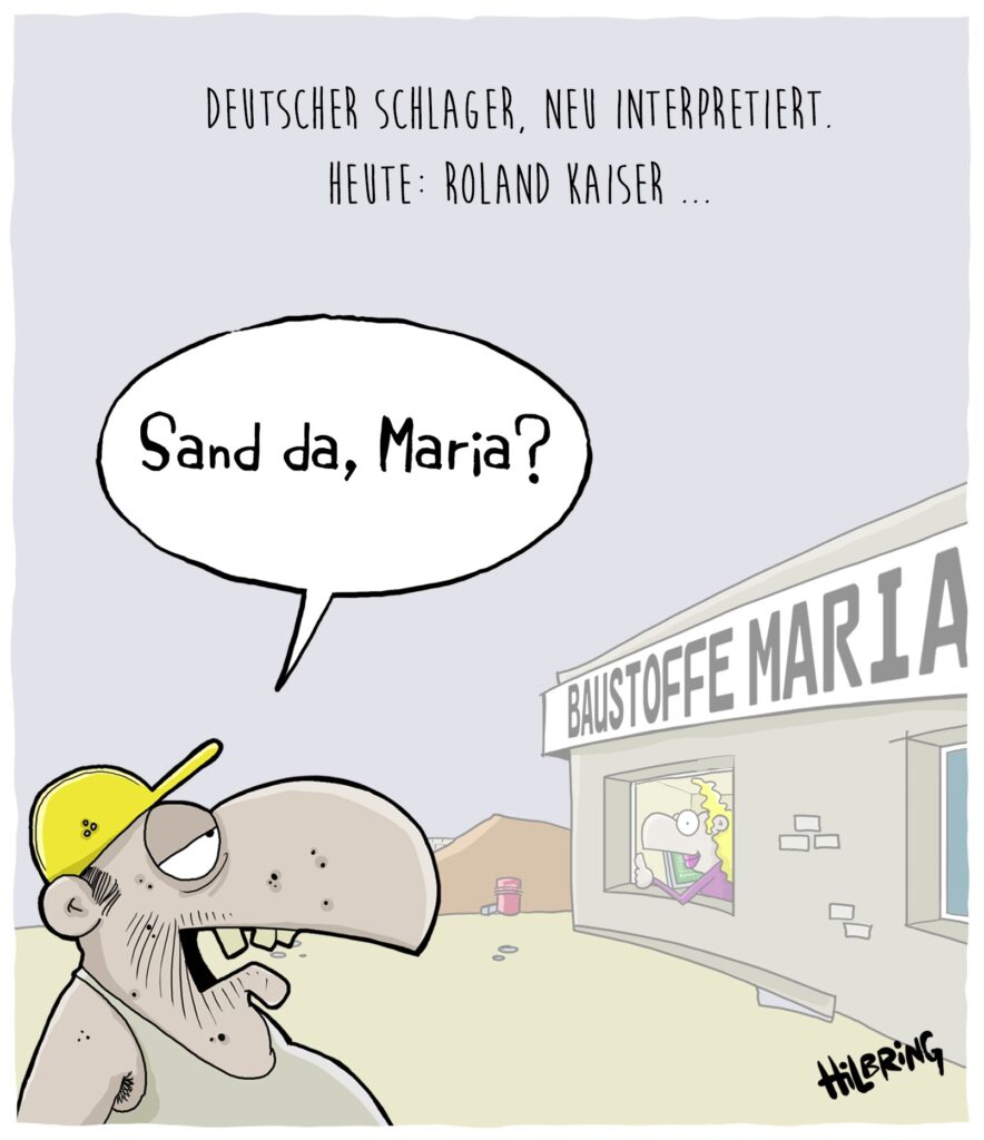 Darstellung des Cartoons von Oli Hilbring