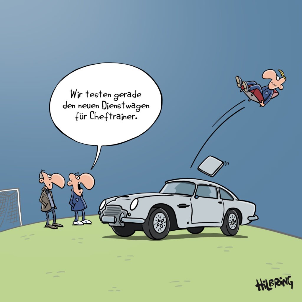 Darstellung des Cartoons von Oli Hilbring