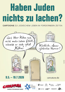 Plakat zur Ausstellung »Haben Juden nichts zu lachen?«